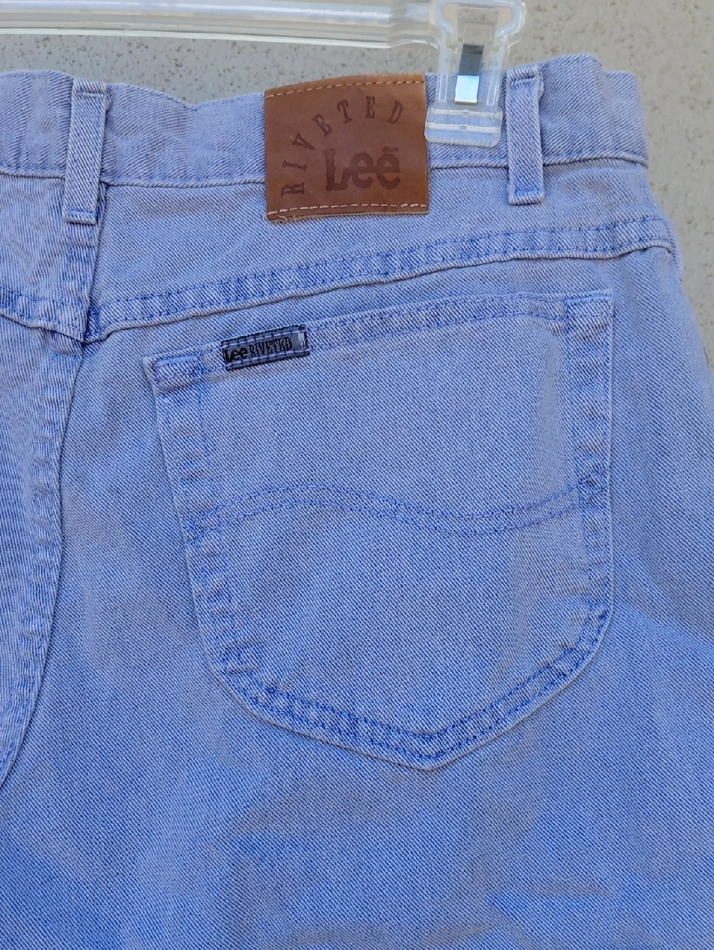 Vintage 90s Lee Riveted Lavender High-rise Shorts Juniors 13